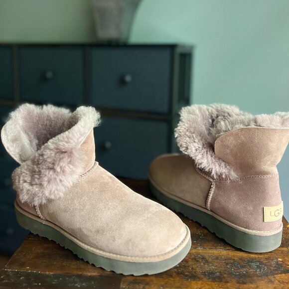 UGG Bailey Mariko Geaode Lilac Women's Boots Size 10 - Picture 2 of 8